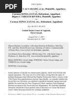 Eva Raffucci Alvarado v. Carmen Sonia Zayas, Digno C. Giraud Rivera v. Carmen Sonia Zayas, Etc., 816 F.2d 818, 1st Cir. (1987)