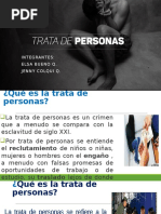 Exposicion de Trata de Personas