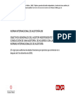 06) Instituto Mexicano de Contadores Públicos - (2009) - Objetivos Generales Del Auditor Independiente y Conducción de Una Auditoría, de Acuerdo Con Las Normas Internacionales de Auditoría