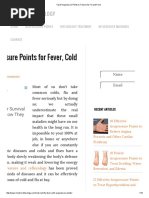 Top 5 Acupressure Points to Treat Cold, Flu and Fever