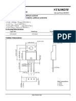 STK0825F: DC-DC Converter Application High Voltage Switching Applications Features