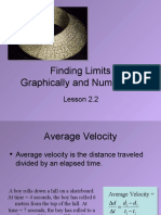 Finding Limits Graphically and Numerically: Lesson 2.2
