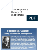 Contemporary Theory of Motivation