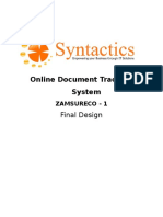 Online Document Tracking System: Final Design