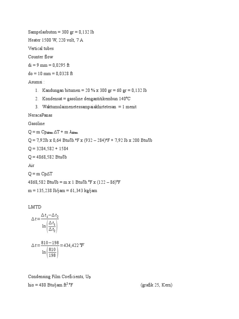 Heat Transfer Analysis for Heater System | PDF