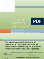 Elementos y Tecnicas Separacion