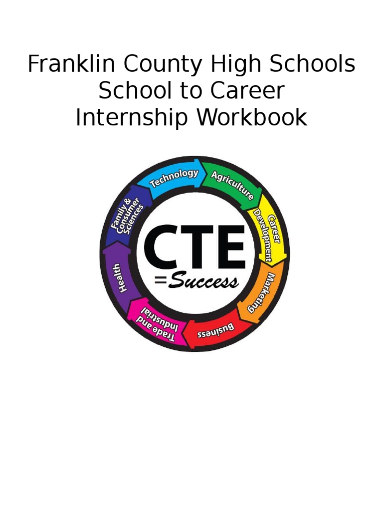 Franklin County High Schools School To Career Internship Workbook | PDF ...