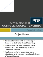 Seven Major Themes In: Catholic Social Teaching