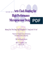 Grid to Ports Clock Routing for High Performance Microprocessor Designs