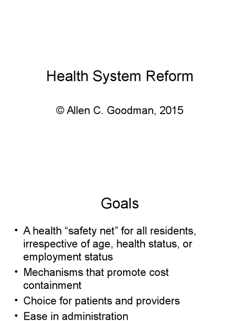 Health System Reform 2015 | PDF | Health Insurance Coverage In The ...