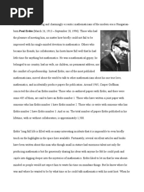 Erdos, Paul