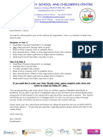 Uniform Letter To Parents