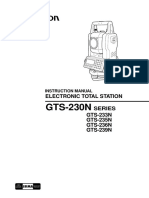 Topcon GTS 230 Manual