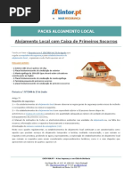 Ficha Tecnica - PACKS ALOJAMENTO LOCAL Com Caixa de Primeiros Socorros