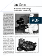 Quality-Control of Bearings Using Vibration Monitoring: Application Notes