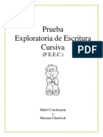 Prueba de Escritura Cursiva PEEC