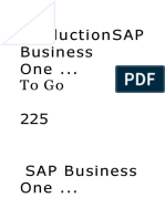 ProductionSAP Business One