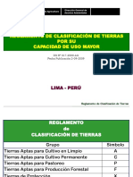 Reglamento de Capacidad de Uso Mayor CUM Perú