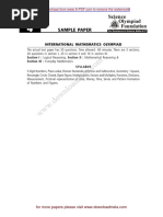 IMO Class 4 Sample Paper 2025-26 | PDF | Geometry | Mathematics