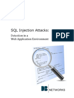 SQL Injection Detection Web Environment