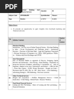 Merchant Banking Syllabus