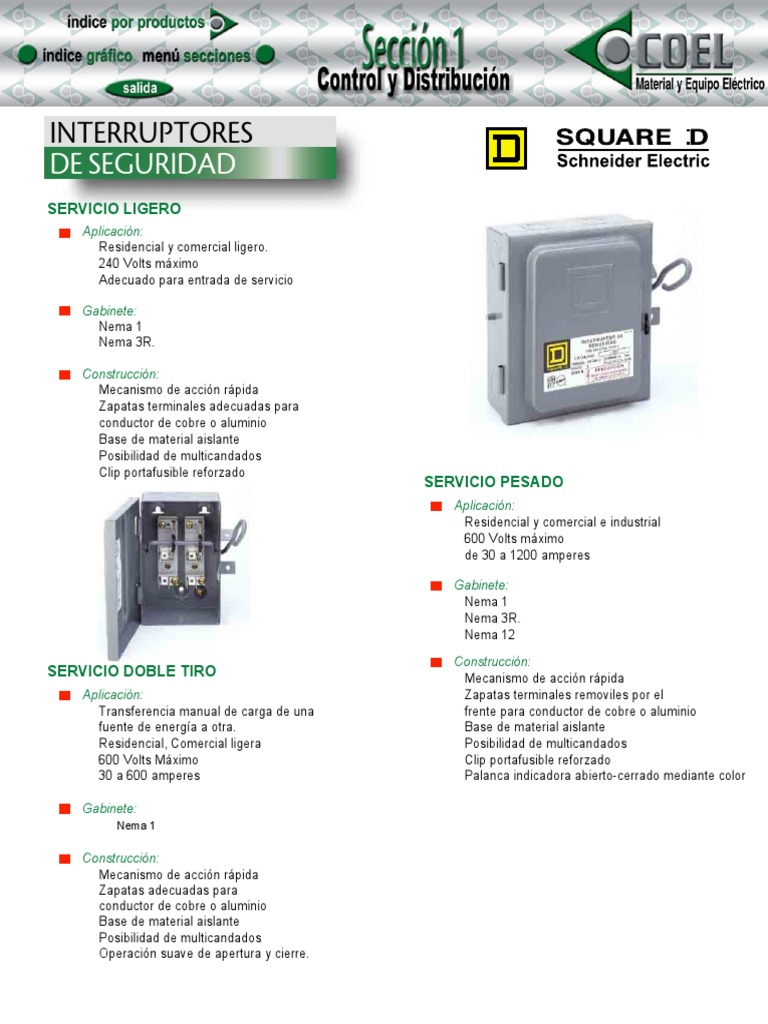 Catalogo Square D.pdf | Corriente eléctrica | Cobre