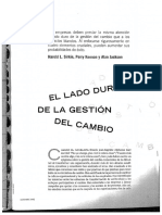 El Lado Duro de La Gestión Del Cambio (HBR) PDF