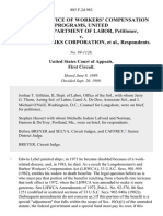 Director, Office of Workers' Compensation Programs, United States Department of Labor v. Bath Iron Works Corporation, 885 F.2d 983, 1st Cir. (1989)