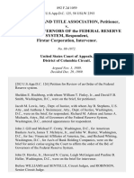 American Land Title Association v. Board of Governors of The Federal Reserve System, Firstar Corporation, Intervenor, 892 F.2d 1059, 1st Cir. (1989)