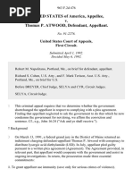 United States v. Thomas P. Atwood, 963 F.2d 476, 1st Cir. (1992)