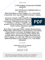 Robert H. Young Edx Holdings, Incorporated v. Federal Deposit Insurance Corporation, as Receiver for Hilton Head Bank & Trust Company, N.A. First Pacific Corporation Swiss-American Fidelity Insurance Company and Guarantee, Limited Attilio Franciulli John Roche Tom Ruhf George Strickland Price Waterhouse, Chartered Accountants, a Bahamian Partnership Lee S. Piper Herbert C. Schulken, Jr. Dennis J. Goginsky, and Other Possible Partners of Price Waterhouse Llp, Such as Are Residents of South Carolina, and Bruce Benn Corporation House, Limited Raymond Jones William Ruth Alfred Martin General Bennett Tom Whelan Claude Surface Con Fecher Ed Hughes Helen Cork William Eaxley Ann Grosshuesch Cathy McGill Other Possible Officers and Directors of Hilton Head Bank and Trust Company, N.A., After July 1988, Not Yet Ascertained Hilton Head Bank & Trust Company, N.A. Tony Habib, 103 F.3d 1180, 1st Cir. (1997)