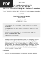 76 Fair Empl - Prac.cas. (Bna) 373, 73 Empl. Prac. Dec. P 45,276 Conway Chevrolet-Buick, Inc. v. Travelers Indemnity Company, 136 F.3d 210, 1st Cir. (1998)