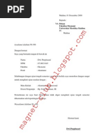 Surat Permohonan Ujian Susulan