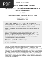 Pepperell Associates v. United States Environmental Protection Agency, 246 F.3d 15, 1st Cir. (2001)