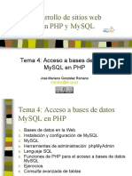 Acceso a Bases de Datos MySQL en PHP