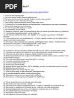 50 Random and Interesting Facts | PDF