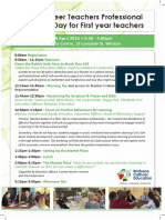 2016 First Year Ect Professional Learning Day Flyer