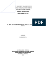 Plan de Actuación y Resultados para La Ejercitación de La Memoria