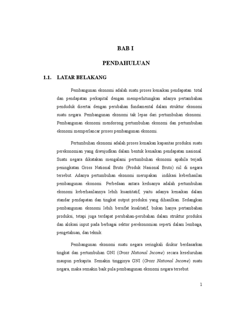 Contoh Makalah Pembangunan Berkelanjutan