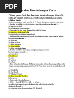 Contoh soal dan pembahasan kesetimbangan kimia 