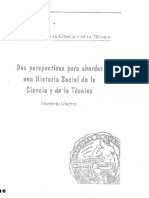 009 - Umerez, Norberto - Dos Perspectivas para Abordar Una Historia Social de La Ciencia y de La Técnica