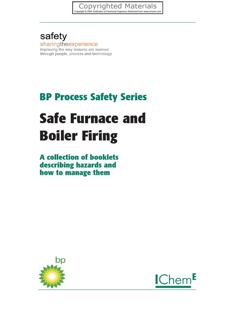 (BP Process Safety Series) BP Safety GroupSafe Furnace and Boiler