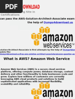 AWS Solution Architect Associate Exam Dumps