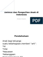 Definisi Dan Pengertian Anak Di Indonesia