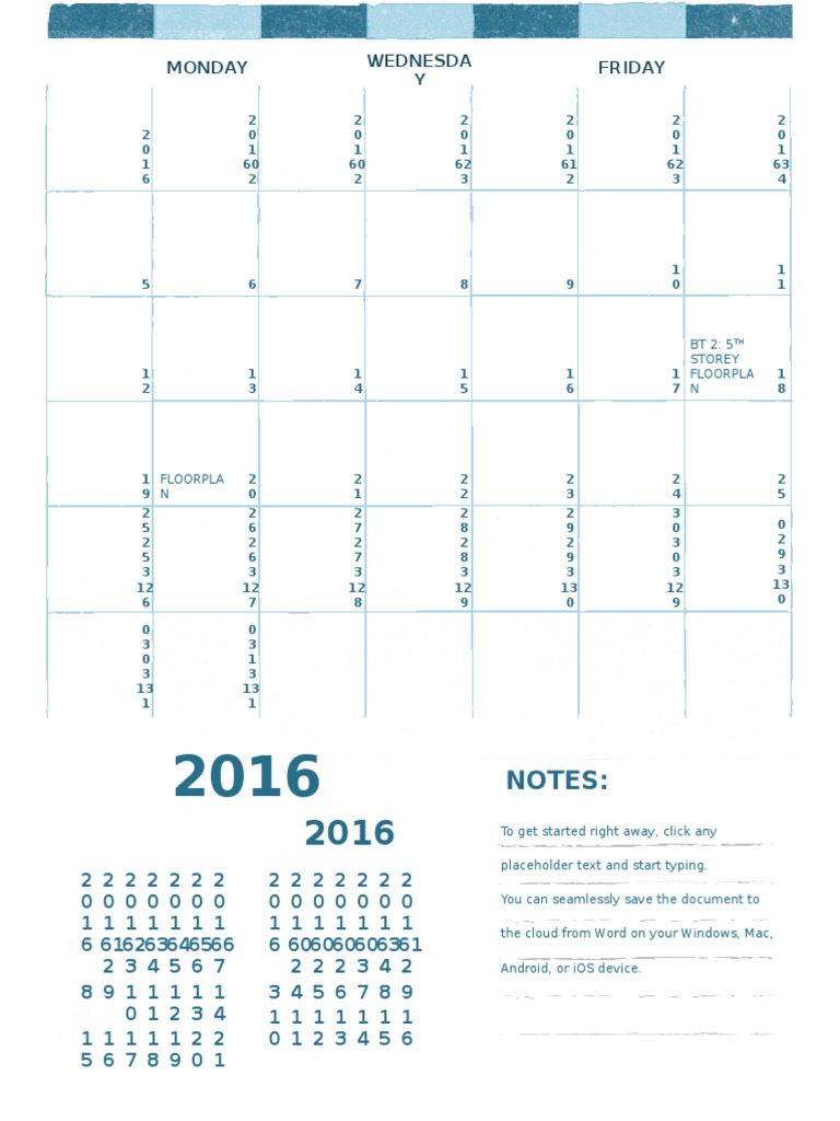 Notes:: Monday Wednesda Y Friday | PDF | Sports & Recreation