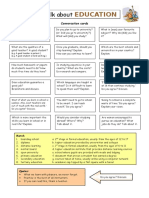 Education - Pre-Int+ - Con Cards & Matching Exercise