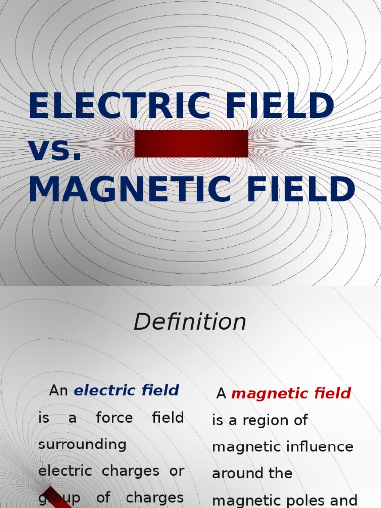Electric Field vs Field