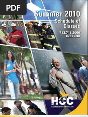 HCC Summer Credit Schedule