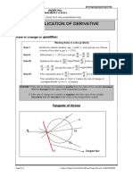 Application of Derivatives