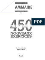 450 Grammaire Nouveaux Exercices-AVANCE